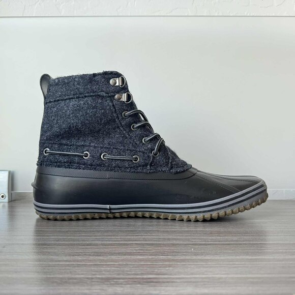 Sperry Men’s Huntington Duck Boots, Black/Grey Wool Sperry Top-Sider Huntington Duck Boot Men\ main image 4